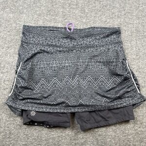 Athleta Skort Womens Medium Black Skirt Short Maluku Contender Running Gym Golf